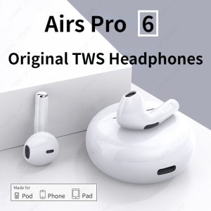 NEW-Original-Air-Pro-6-TWS-Wireless-Headphones-Fone-Bluetooth-Earphones-Mic-Pods-In-Ear-Earbuds