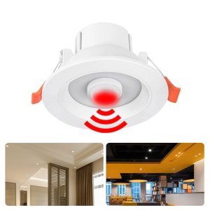 NO-Flicker-PIR-Motion-Sensor-LED-Downlight-Spot-Light-85-265V-5W-10W-15W-20W-Recessed