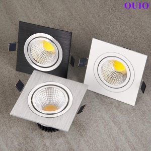 New-Style-Dimmable-LED-Downlights-Recessed-Square-9W-12W-15W-COB-Ceiling-Lamp-AC85-265V-LED
