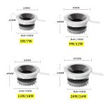 Ultra-thin-Recessed-Anti-Glare-LED-COB-Spotlight-Dimmable-5W-7W-9W-12W-Round-Ceiling-LED-1