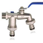 1-2-x-16mm-3-4-Garden-Lever-Tap-Outdoor-Water-Faucet-Long-Handle-2-Way-3