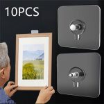 10PCS-Photo-Frame-Hooks-Storage-Rack-Screw-Holders-Door-Hanger-Self-Adhesive-Multi-Function-Gadgets-Organizer-6