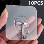 10PCS-Transparent-Stainless-Steel-Strong-Self-Adhesive-Hooks-Key-Storage-Hanger-for-Kitchen-Bathroom-Door-Wall