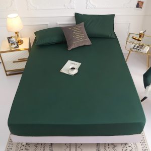 1piece-100-Polyeste-Egyption-Quality-Bedding-Fitted-Sheet-Only-no-pillowcases-Elastic-Band-Around-Mattress-cover