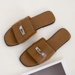 2023-Hot-Sale-Women-Slippers-Peep-Toe-Flat-Heels-Metal-Decor-Designer-Ladies-Mules-Brand-Runway-3