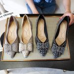 2023-Red-bottom-Women-Flat-Shoes-Bow-Rhinobason-Shallow-Mouth-Large-Size-Women-s-Luxury-Designer-3