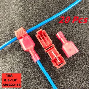 20pcs-red-T-shaped-terminal-blocks-wire-and-cable-connection-clamps-quick-and-non-stripping-plugs