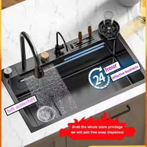 304-Stainless-Steel-Kitchen-Waterfall-Sink-Digital-Display-Large-Single-Sink-Dish-Basin-Sink-With-Multifunction-6