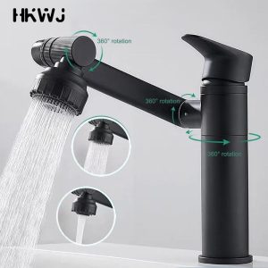 360-Degree-Rotate-Stainless-Steel-Basin-Faucets-Rotate-Change-Water-Outlet-Mode-Hot-or-Cold-Sink