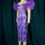 AOMEI-Women-Party-Dress-Print-Off-Shoulder-Tulle-Flower-Contrast-Sleeves-Midi-Bodyton-African-Events-Night-2