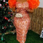 AOMEI-Women-Party-Dress-Print-Off-Shoulder-Tulle-Flower-Contrast-Sleeves-Midi-Bodyton-African-Events-Night-3