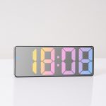 Acrylic-Digital-Alarm-Clock-Voice-Control-Colorful-Font-Night-Mode-Table-Clock-Snooze-12-24H-Electronic-2