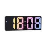 Acrylic-Digital-Alarm-Clock-Voice-Control-Colorful-Font-Night-Mode-Table-Clock-Snooze-12-24H-Electronic-4