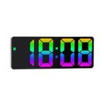 Acrylic-Digital-Alarm-Clock-Voice-Control-Colorful-Font-Night-Mode-Table-Clock-Snooze-12-24H-Electronic-5