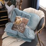 All-Season-Popular-Home-Bed-Sherpa-Fleece-Warm-Blankets-Lamb-Bedspread-Plush-Baby-Comforter-Covering-Plaid-3