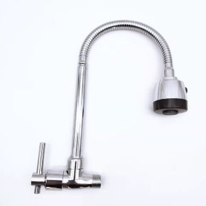 Alloy-splash-proof-electroplating-single-cold-horizontal-vegetable-basin-faucet-wall-type-universal-pipe-faucet-sink