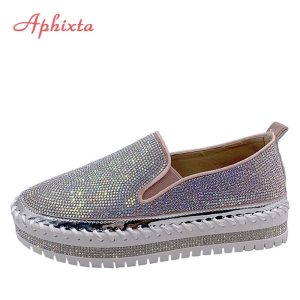 Aphixta-Luxury-Crystals-Flats-Women-Slip-On-Red-Pink-Khaki-Women-Sexy-Platform-Casual-Women-Shoes