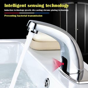 Automatic-Infrared-Sensor-Faucet-Silver-Alloy-Material-Touchless-Water-Faucet-Home-Bathroom-Tap-A7A3