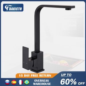 Bakicth-Square-Kitchen-Faucet-Matte-black-Chorme-Hot-and-Cold-Kitchen-Sink-Tap-360-Degree-Rotation