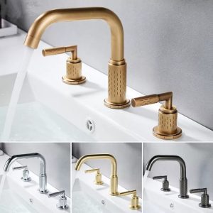 Basin-Faucets-Total-Brass-Antique-Bathroom-Faucet-Brushed-Gold-Sink-Faucets-3-Hole-Hot-And-Cold