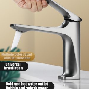 Basin-Sink-Bathroom-Faucet-Deck-Mounted-Hot-Cold-Water-Mixer-Taps-Matte-Black-Lavatory