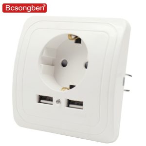 Bcsongben-wall-electronic-socket-eu-standard-power-outlet-with-dual-home-usb-plug-charger-power-socket