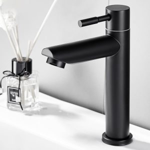 Black-Bathroom-Faucet-Countertop-Mount-Stainless-Steel-Single-Cold-Countertop-Basin-Sink-Faucet-Single-Handle