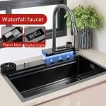 Black-Nano-Kitchen-Sink-Multi-Function-Digital-Display-Waterfall-Sink-304-Stainless-Steel-Large-Single-Slot-1