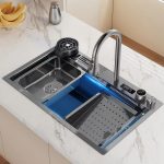 Black-Nano-Kitchen-Sink-Multi-Function-Digital-Display-Waterfall-Sink-304-Stainless-Steel-Large-Single-Slot