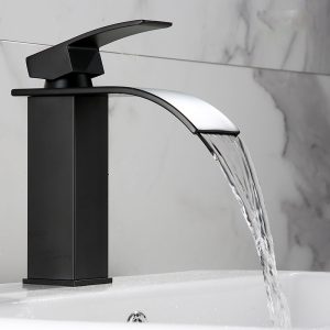 Black-Stainless-Steel-Waterfall-Bathroom-Basin-Faucet-Sink-Faucet-Square-Basin-Faucet-Single-Handle-Hot-and