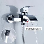 Black-Waterfall-Bathtub-Faucet-Wall-Mount-Waterfall-Tub-Spout-Hot-Cold-Water-With-ABS-Handshower-Mixer-4