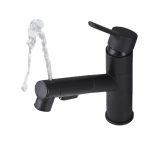 Black-pull-out-basin-hot-and-cold-heightening-rotary-faucet-all-copper-basin-wash-basin-wash-2