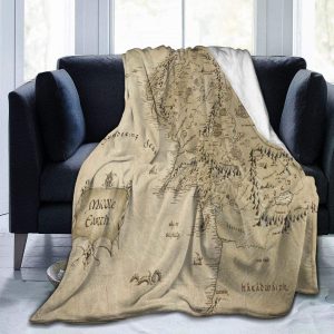 Blanket-Middle-Earth-Map-Throw-Blanket-Ultra-Soft-Velvet-Blanket-Lightweight-Bed-Blanket-Quilt-Durable-Home