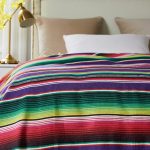 Bohemian-style-beach-blanket-hand-striped-beach-mat-with-tassels-Mexican-style-picnic-blanket-1