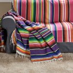 Bohemian-style-beach-blanket-hand-striped-beach-mat-with-tassels-Mexican-style-picnic-blanket-5