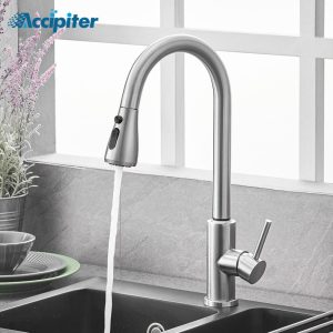 Brushed-Nickel-Kitchen-Faucet-Single-Hole-Pull-Out-Kitchen-Sink-Mixer-Tap-Deck-Mounted-Mixer-Stream