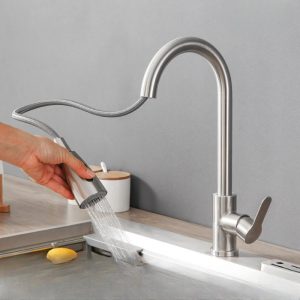 Brushed-Nickel-Kitchen-Faucet-Single-Hole-Pull-Out-Spout-Kitchen-Sink-Mixer-Tap-Stream-Sprayer-Head-6