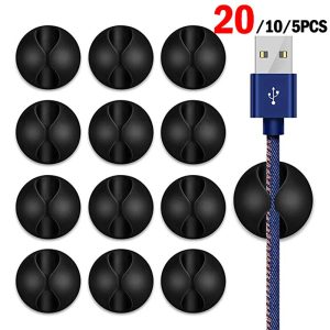 Cable-Clip-Winder-Organizer-Round-Charger-Cord-Clips-Desk-Tidy-Management-Wire-Adhesive-Holder-Clamp-in