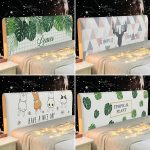 Cartoon-Celvet-Bed-Head-Cover-Elastic-Bedhead-Cover-Bed-Head-Protection-Headboard-Dust-Cover-Bedroom-Removable