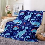 Cartoon-Dinosaur-Throw-Blanket-Soft-Flannel-Blanket-for-Chair-Travelling-Camping-Kids-Adults-Bed-Couch-Cover-2