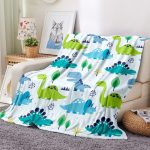 Cartoon-Dinosaur-Throw-Blanket-Soft-Flannel-Blanket-for-Chair-Travelling-Camping-Kids-Adults-Bed-Couch-Cover-3
