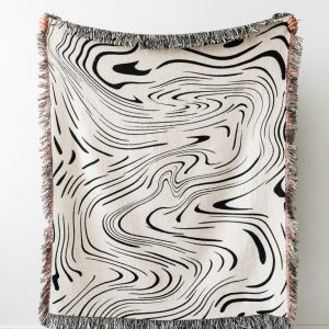 Casual-Blankets-Black-Carpet-Decoration-Wave-Blanket-Carpet-Sofa-Leisure-Carpet-Single-Tapestry-Sofa-Blanket-Throw