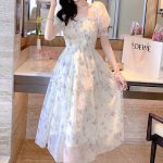 Casual-Floral-Party-Dress-Summer-White-Chiffon-Long-Dress-Elegant-Short-Sleeve-Fairy-Dresses-for-Women-1