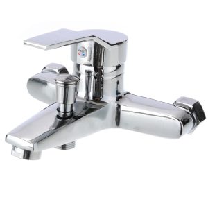 Chrome-Zinc-Alloy-Bathroom-Basin-Mixer-Faucet-Sink-Tap-Wall-Mounted-Hot-Cold-Water-Mixer-High