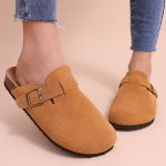 Comwarm-Fashion-Boston-Clogs-Women-s-Suede-Mules-Slippers-Cork-Insole-Sandals-With-Arch-Support-Outdoor-5