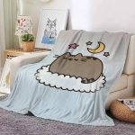 Custom-Blanket-For-Living-Room-Pusheen-Fluffy-Soft-Blankets-Sofa-Summer-Bedroom-Decoration-Bedspread-On-The-3