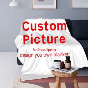 Custom-Personalized-Photo-Fleece-Customized-DIY-Print-on-Demand-Dropshipping-Lightweight-Throw-Blanket-for-Home-Car