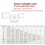 Custom-Size-Tuya-or-TTLock-APP-Fingerprint-RFID-Card-Bluetooth-Cylinder-Smart-Door-Lock-Electronic-Home-2