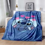 Cute-Cartoon-Disney-Stitch-Flannel-Blanket-Children-Adult-Gift-Bedding-Bedspread-Sofa-Spring-and-Autumn-Warm-2