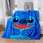 Cute-Cartoon-Disney-Stitch-Flannel-Blanket-Children-Adult-Gift-Bedding-Bedspread-Sofa-Spring-and-Autumn-Warm-3